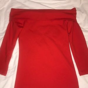 BEBE OFF THE SOULDER TOP